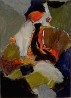 Figure with Red and Green